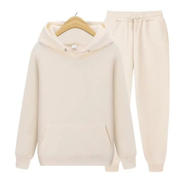 New Lady/Men Hoodie Set Sportswear