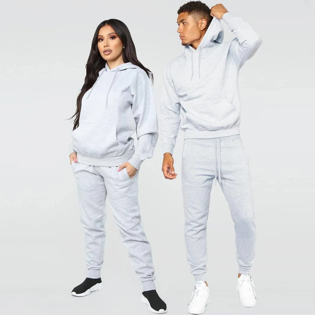 New Lady/Men Hoodie Set Sportswear