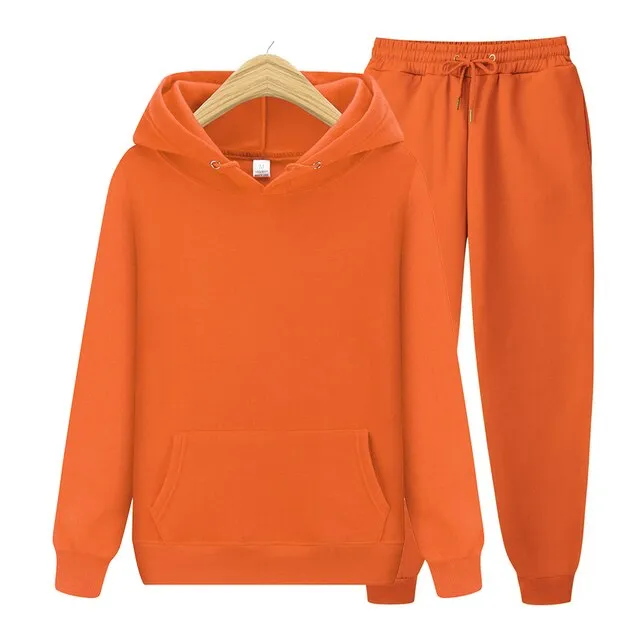New Lady/Men Hoodie Set Sportswear