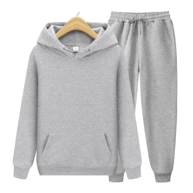New Lady/Men Hoodie Set Sportswear