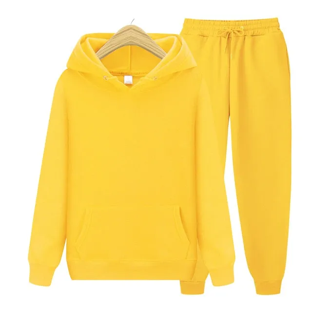 New Lady/Men Hoodie Set Sportswear
