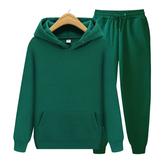 New Lady/Men Hoodie Set Sportswear