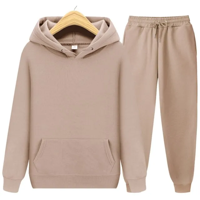 New Lady/Men Hoodie Set Sportswear