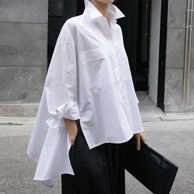 New Spring & Autumn Long Sleeve & Back Loose Size Shirt..