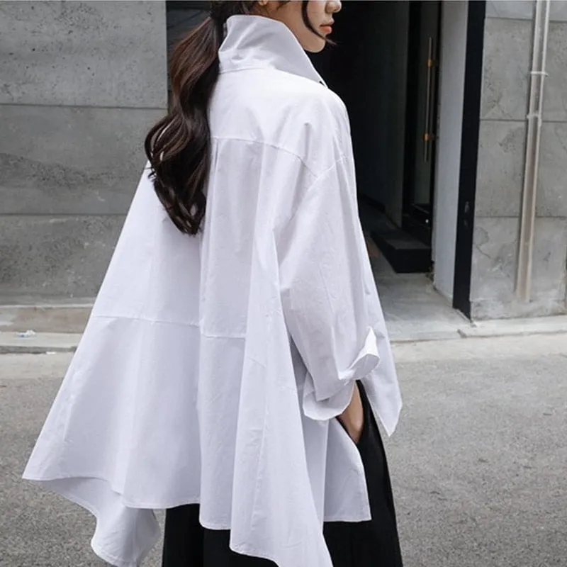 New Spring & Autumn Long Sleeve & Back Loose Size Shirt..