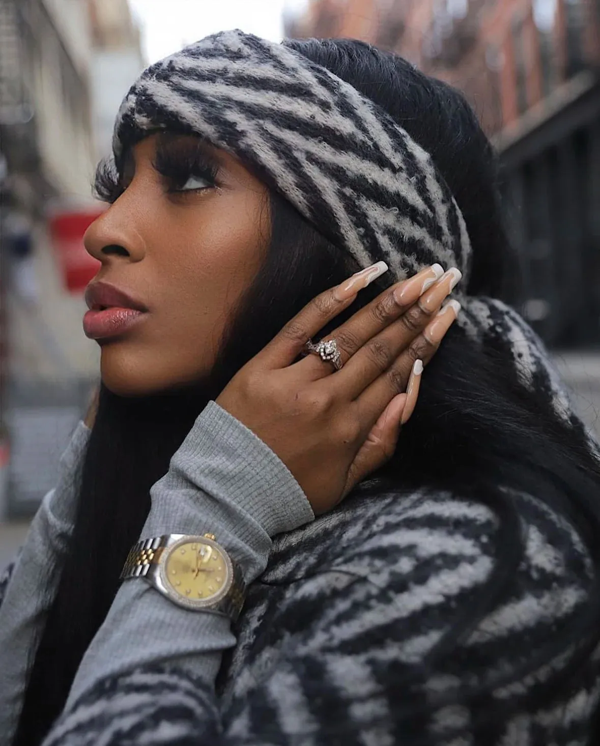 New Winter African kimono