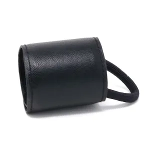 New York Collection Vegan Leather Pony Cuff - Black