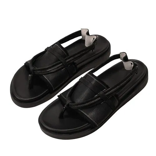 Niche design retro flip flops handmade shoes for men