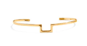 Notch Palm Cuff in Gold