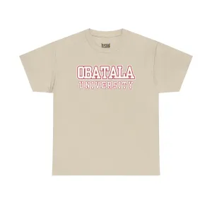 Obatala University Unisex Heavy Cotton Tee - Casual College Style Graphic Shirt