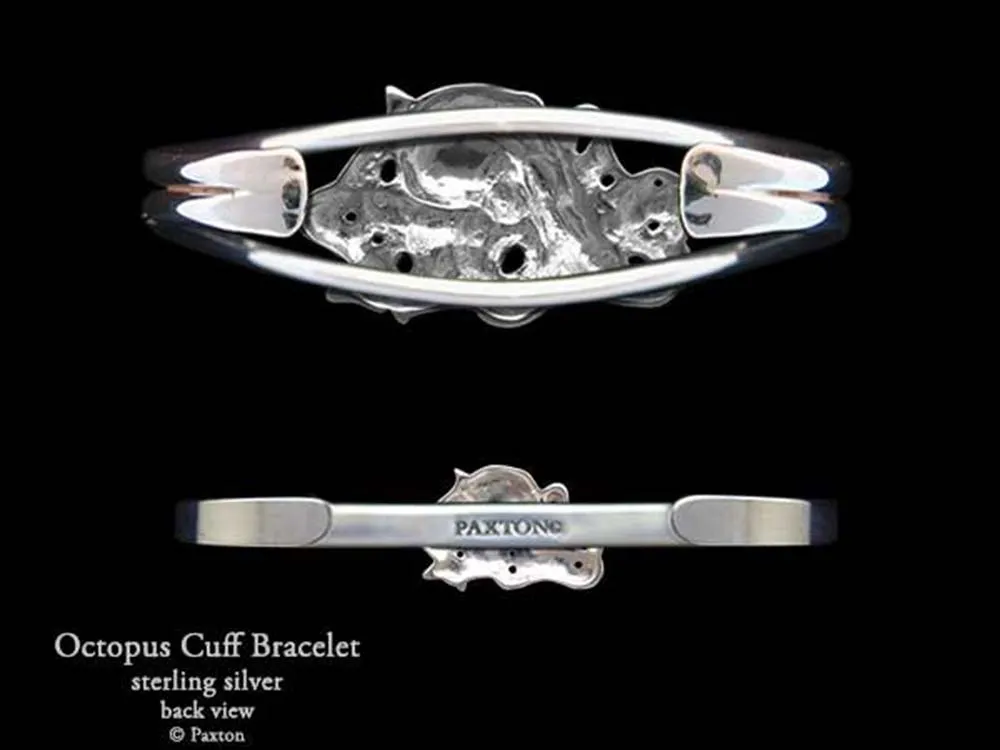 Octopus Cuff Bracelet Sterling Silver