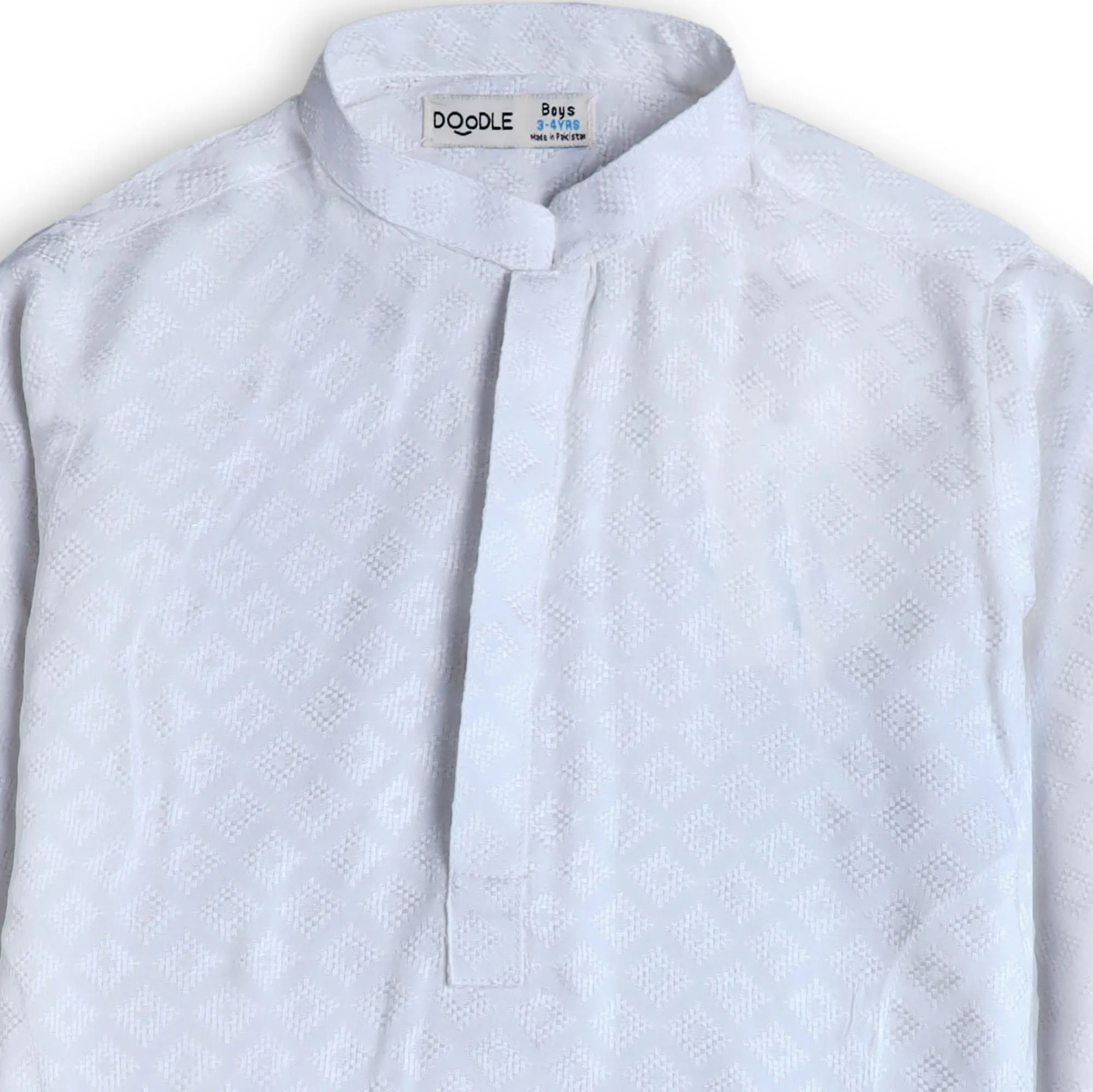 Off-white Plain Kurta