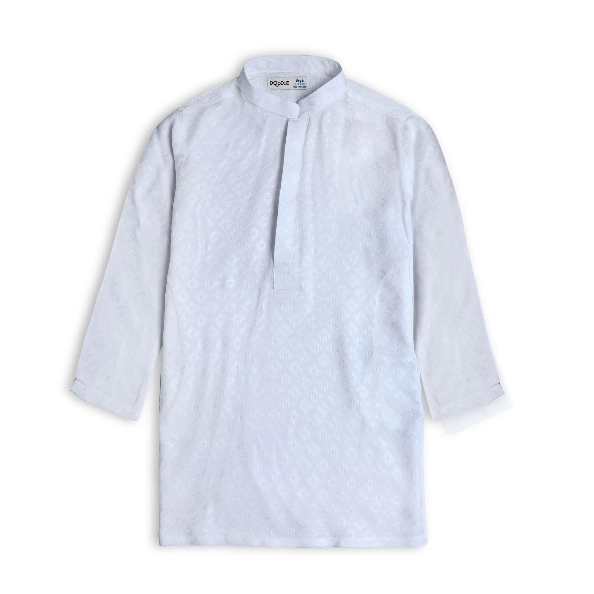 Off-white Plain Kurta