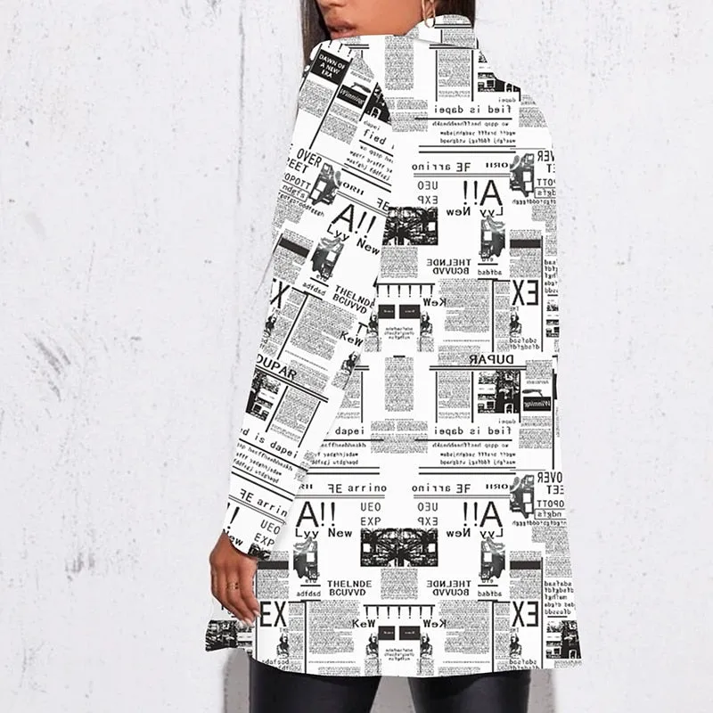 Office Lady Coat Casual Streetwear