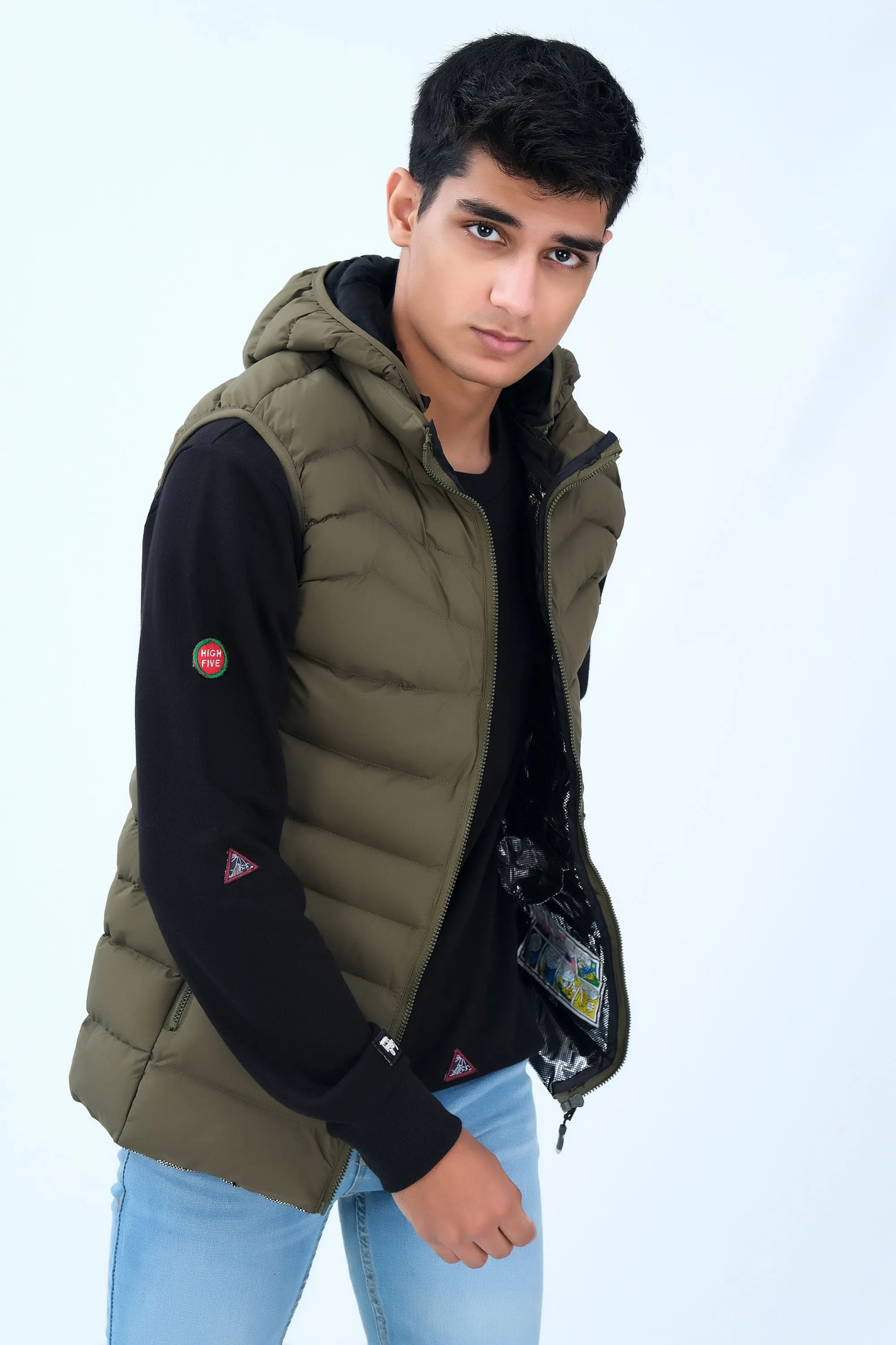 Olive Puffer Jacket