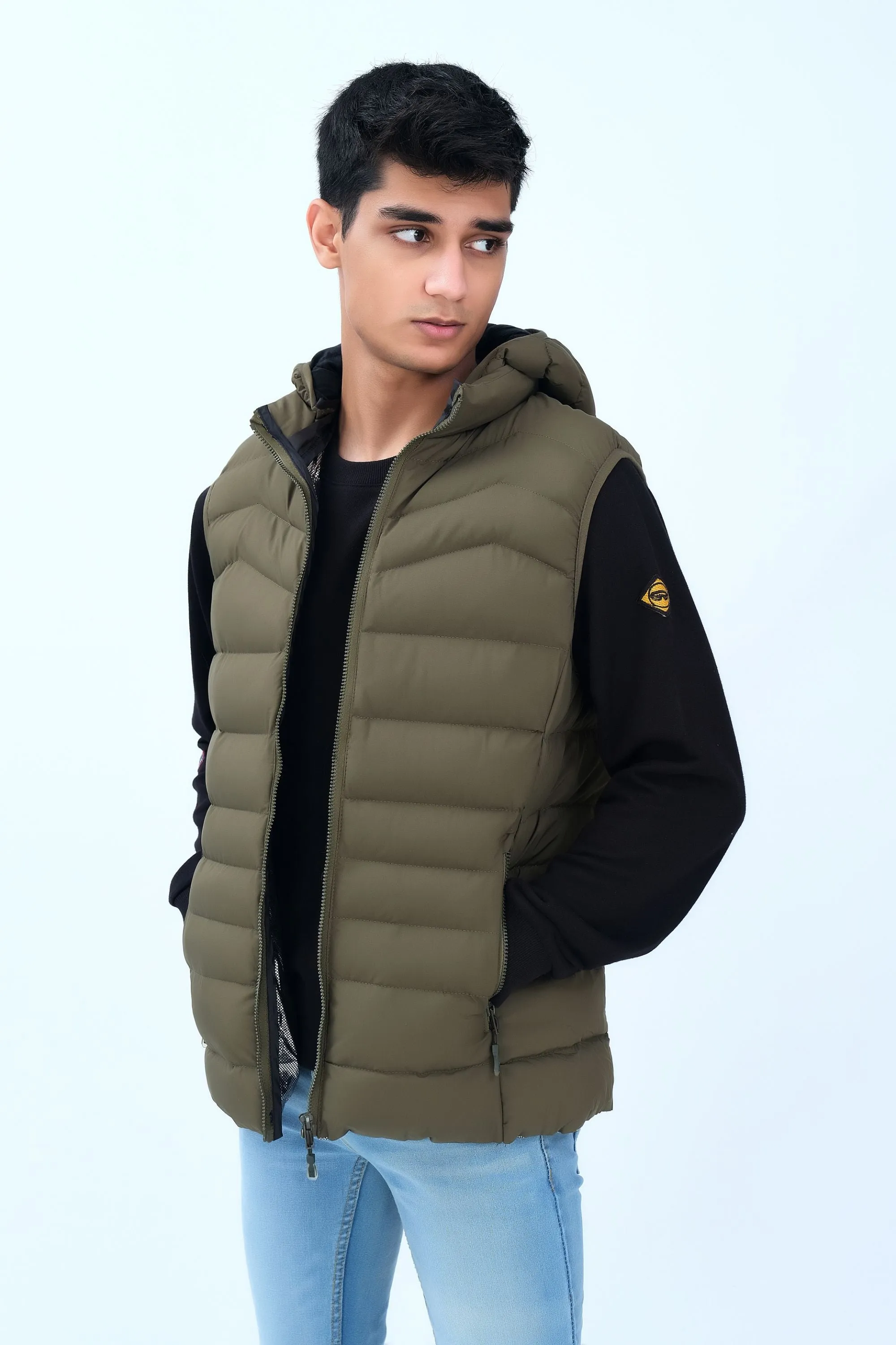 Olive Puffer Jacket