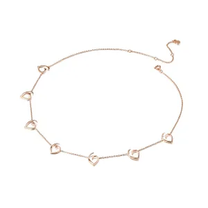 Open Heart Charm Necklace