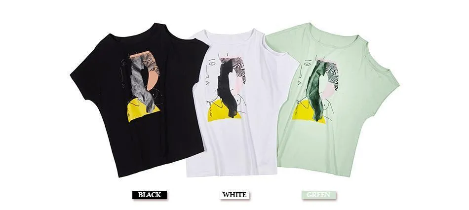 Open Shoulder T-Shirt