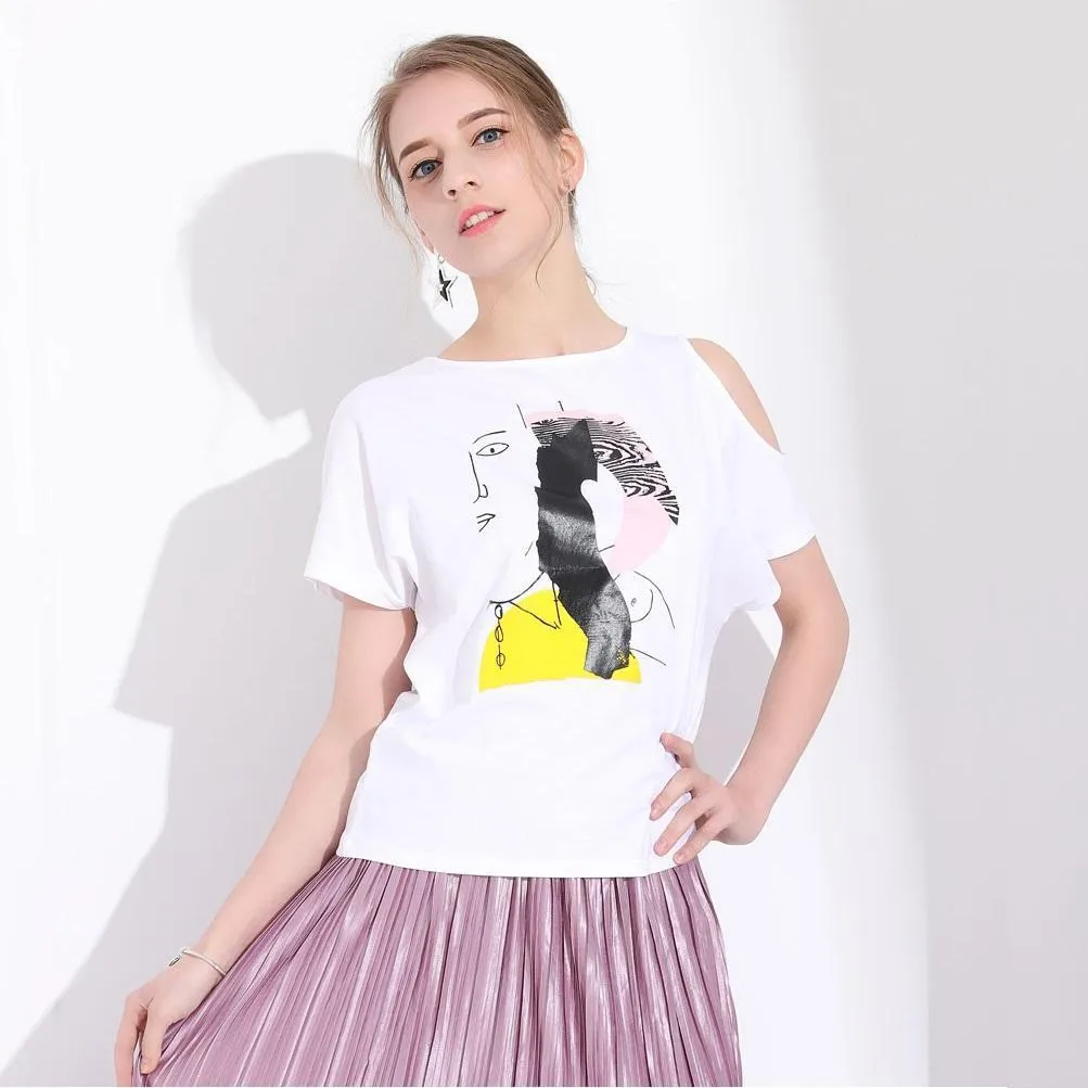 Open Shoulder T-Shirt