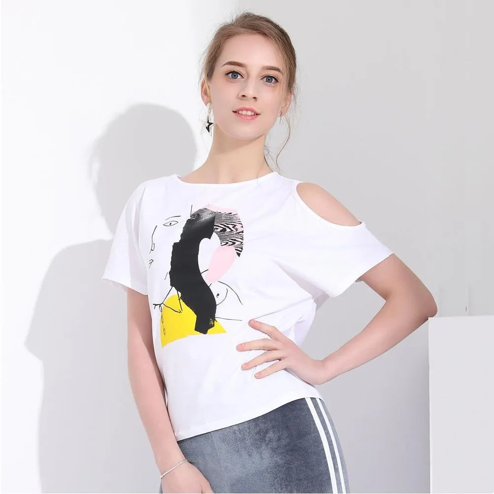 Open Shoulder T-Shirt
