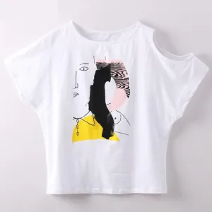 Open Shoulder T-Shirt