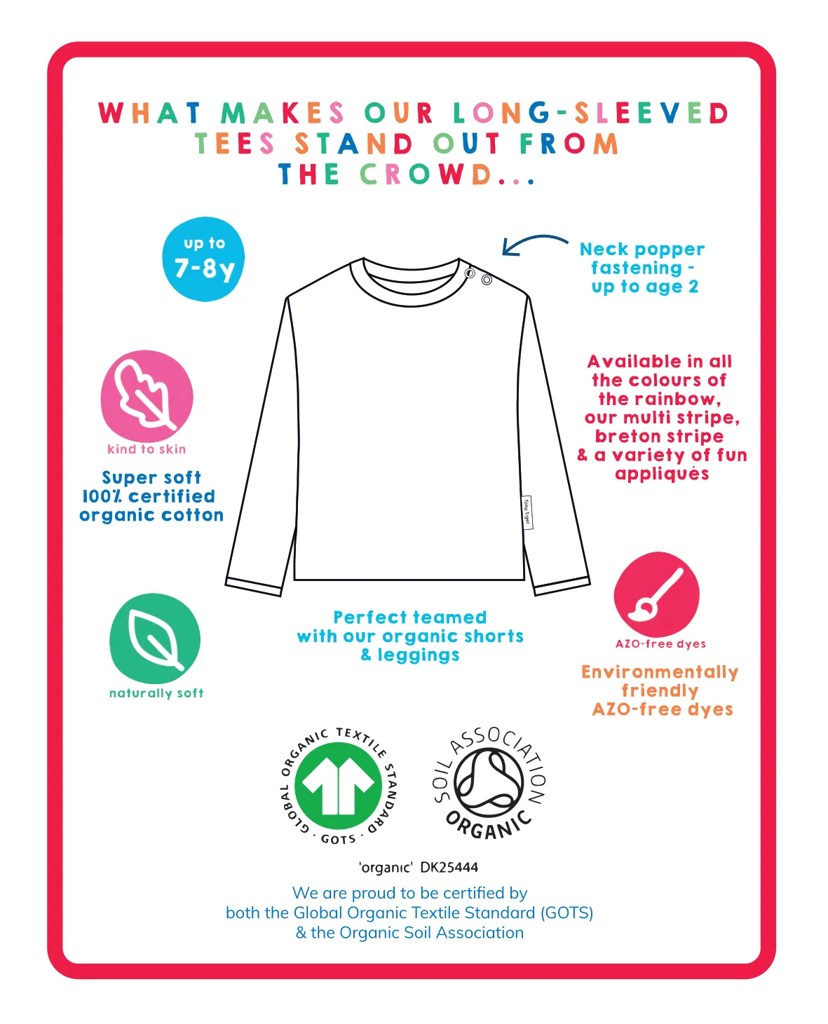 Organic Polar Bear Applique Long-Sleeve T-Shirt