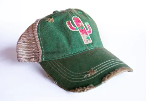 Original Cowgirl Clothing Cap: Rose Cactus