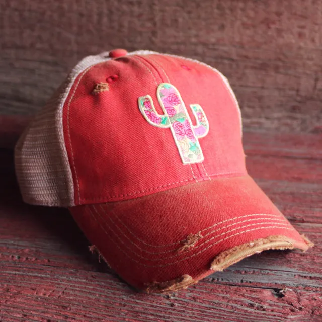Original Cowgirl Clothing Cap: Rose Cactus