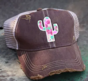 Original Cowgirl Clothing Cap: Rose Cactus