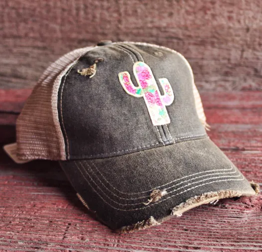 Original Cowgirl Clothing Cap: Rose Cactus