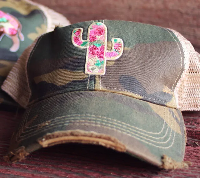 Original Cowgirl Clothing Cap: Rose Cactus