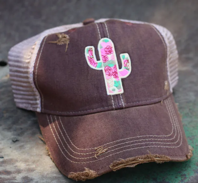 Original Cowgirl Clothing Cap: Rose Cactus