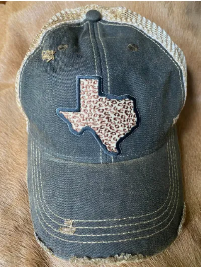 Original Cowgirl Clothing Cap: Texas Leopard