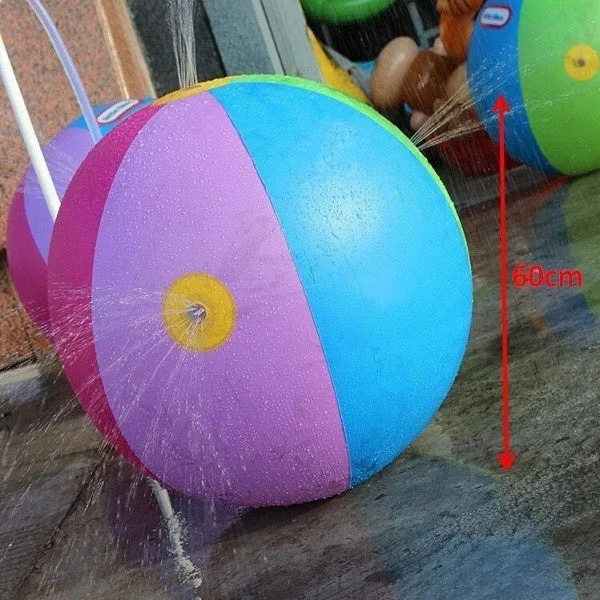 Outdoor Summer Pool Beach Ball Inflatable Splash Play Party Water Game Children Kids Sprinkler Toy