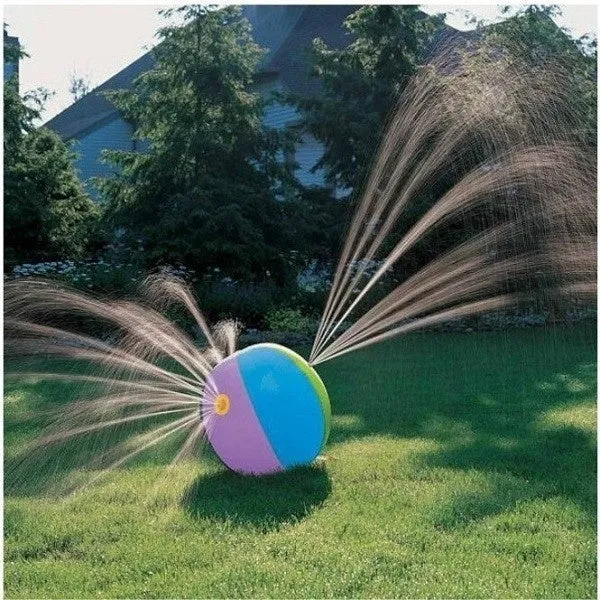 Outdoor Summer Pool Beach Ball Inflatable Splash Play Party Water Game Children Kids Sprinkler Toy
