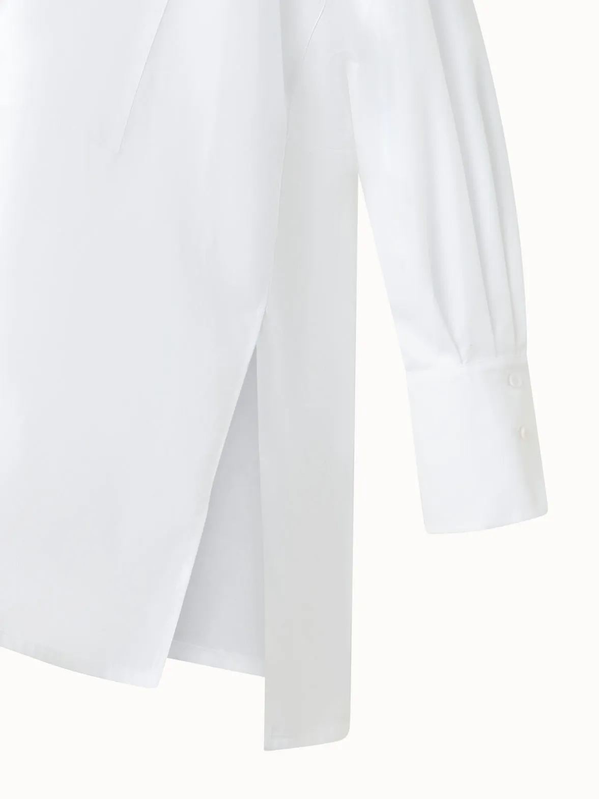 Oversized Tunic Blouse in Cotton