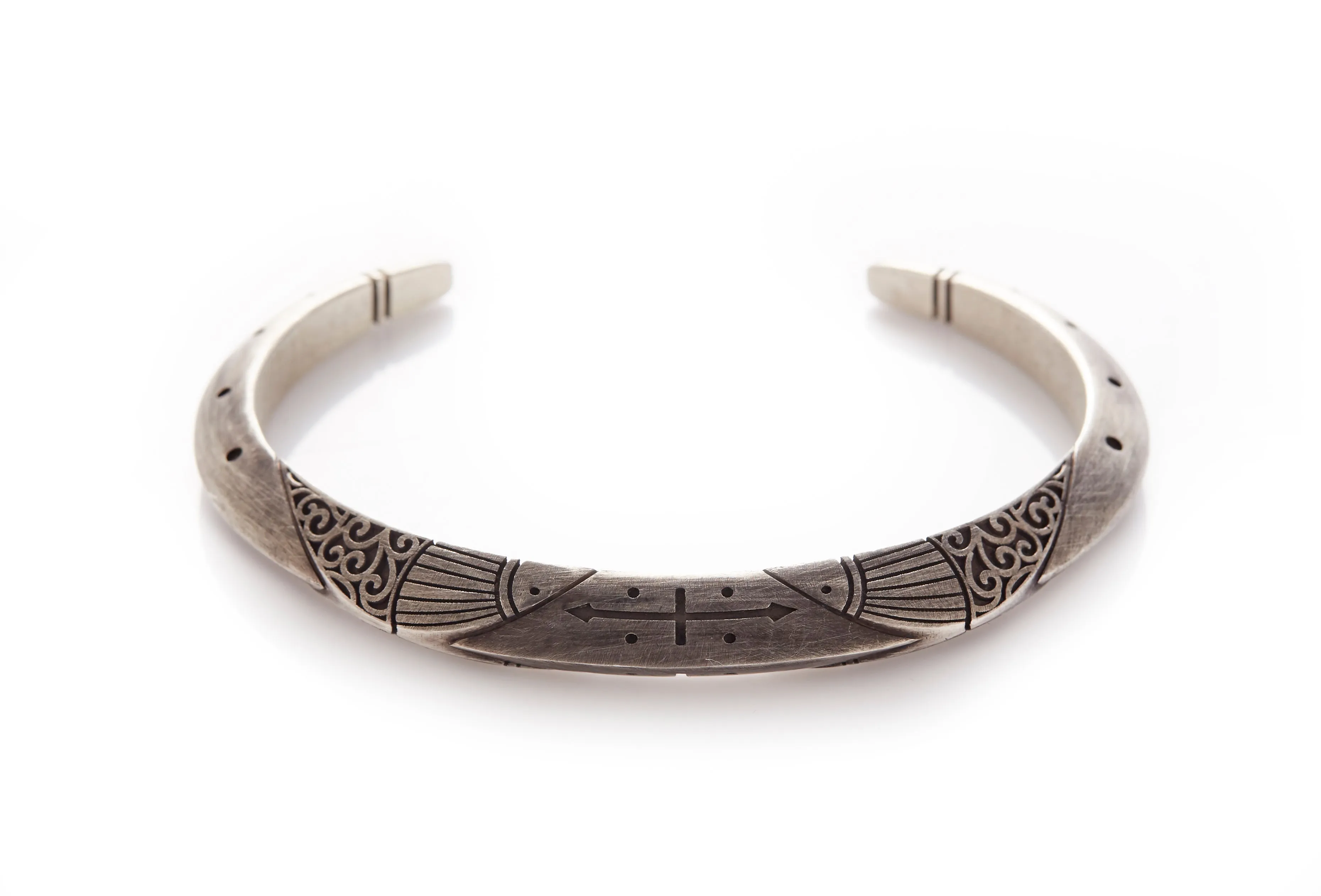 Oxidised Silver Cuff