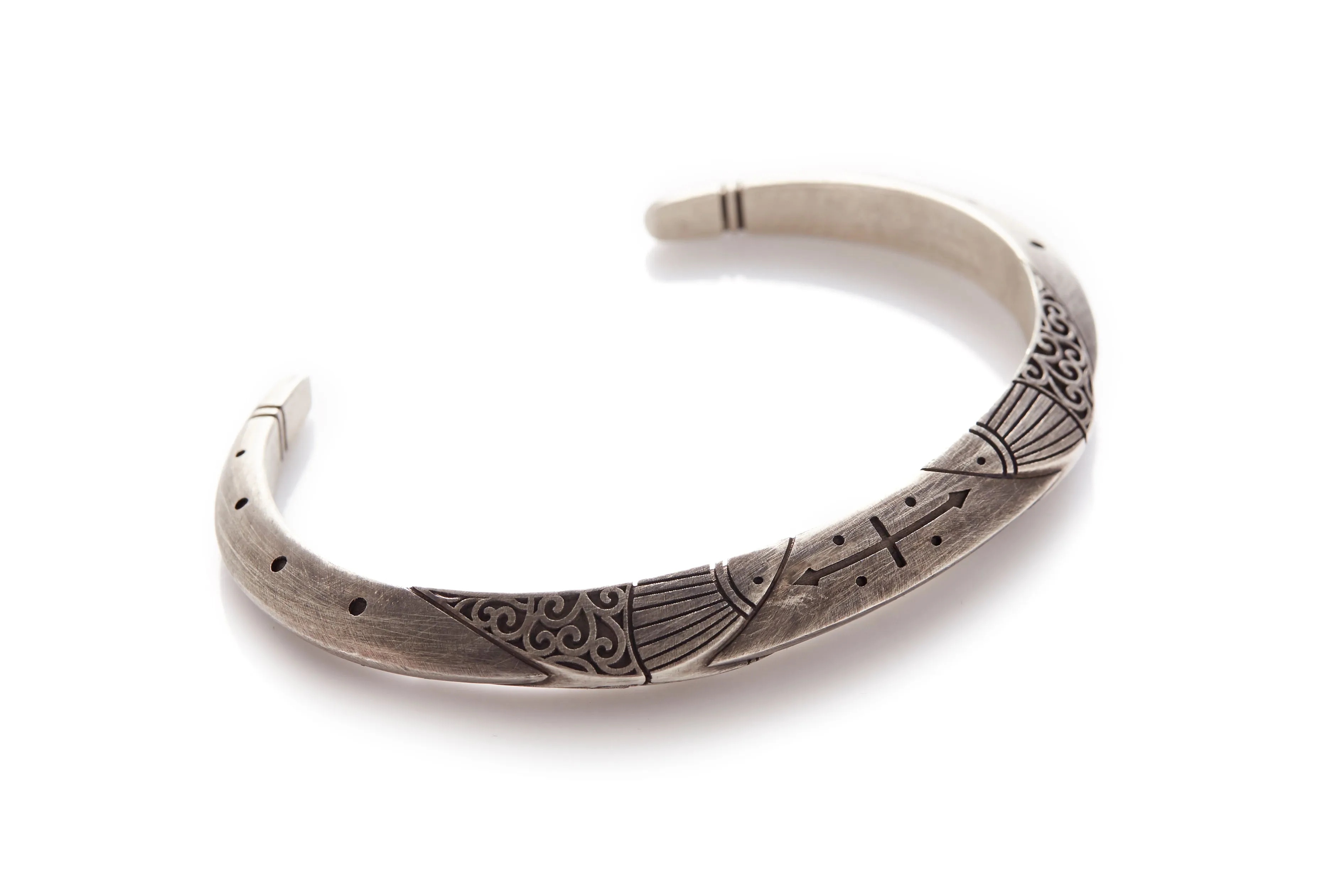 Oxidised Silver Cuff