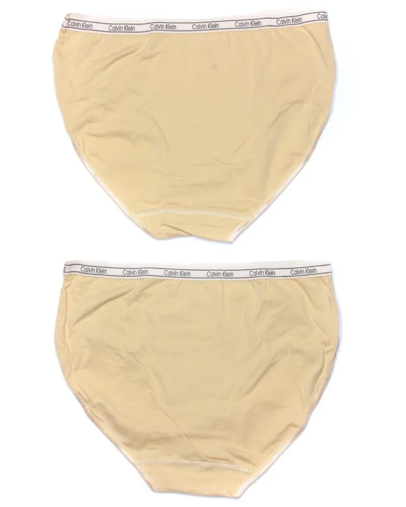 Pack of 2 Ck Basic Panty Skin - Soft Cotton Stretchable Jersey Panty