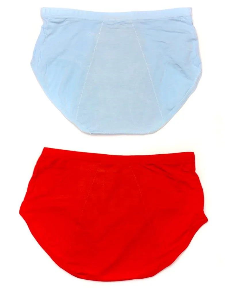 Pack Of 2 - Girls Briefs Cotton Periods Panty - Mix Colors
