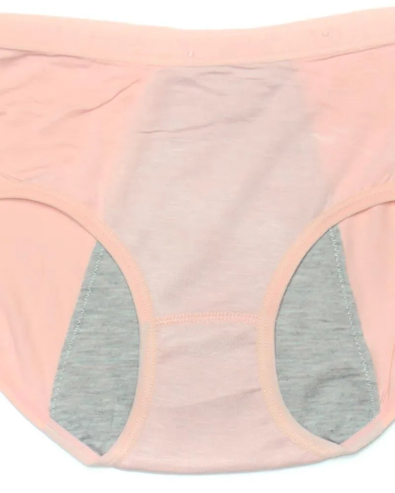 Pack Of 2 - Girls Briefs Cotton Periods Panty - Mix Colors