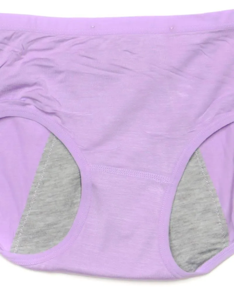 Pack Of 2 - Girls Briefs Cotton Periods Panty - Mix Colors