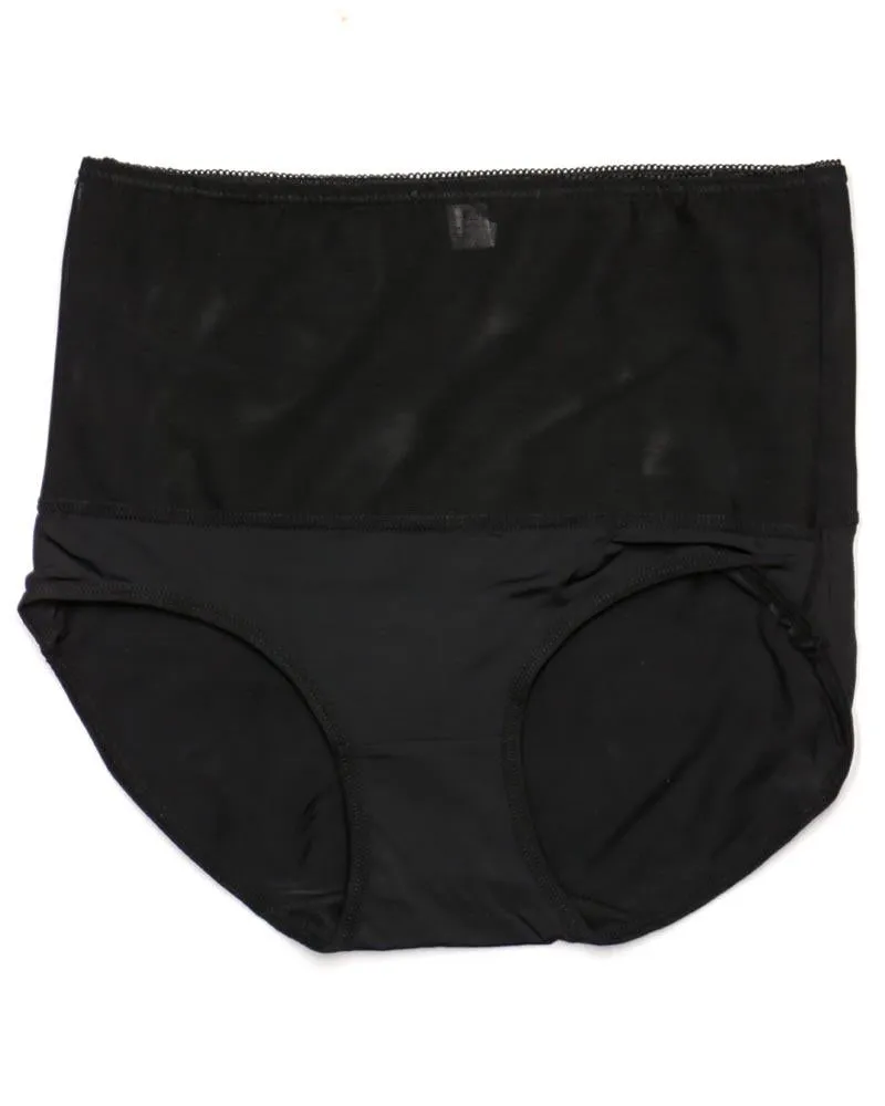 Pack of 2 High Waist Panty - SH-856 - Sisterhood - Black Skin Brown Grey