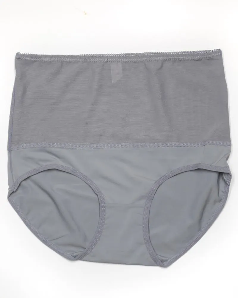 Pack of 2 High Waist Panty - SH-856 - Sisterhood - Black Skin Brown Grey