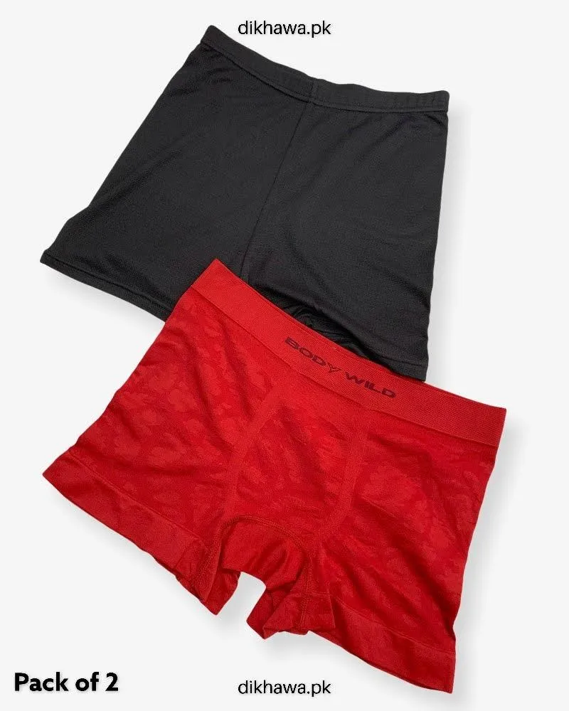 Pack of 2 Imported Stocklot Branded Cotton Panty Stretchable Shadowline Jersey Hidden Elastic Full Brief Panty