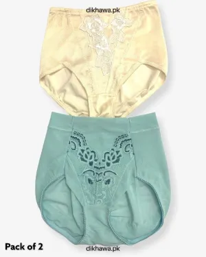 Pack of 2 Imported Stocklot Branded Jersey Panty Stretchable Jersey Panty 2021