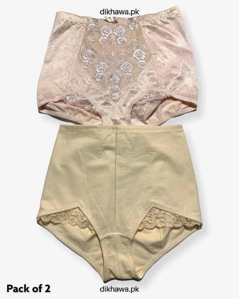 Pack of 2 Imported Stocklot Branded Net Panty Stretchable Net Lace Panty 2021