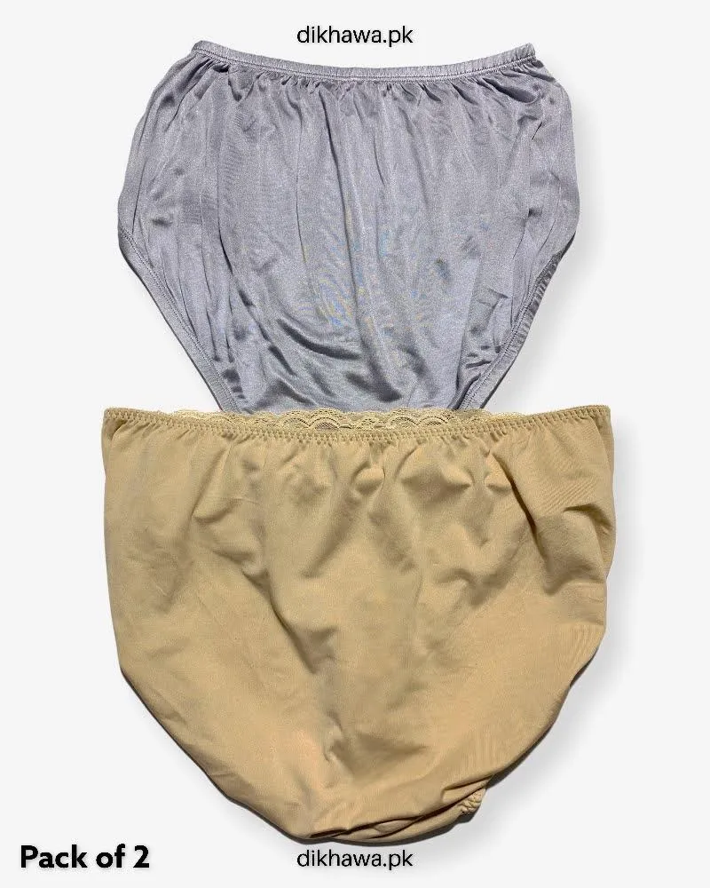 Pack of 2 Imported Stocklot Branded Net Panty Stretchable Net Lace Panty 2021