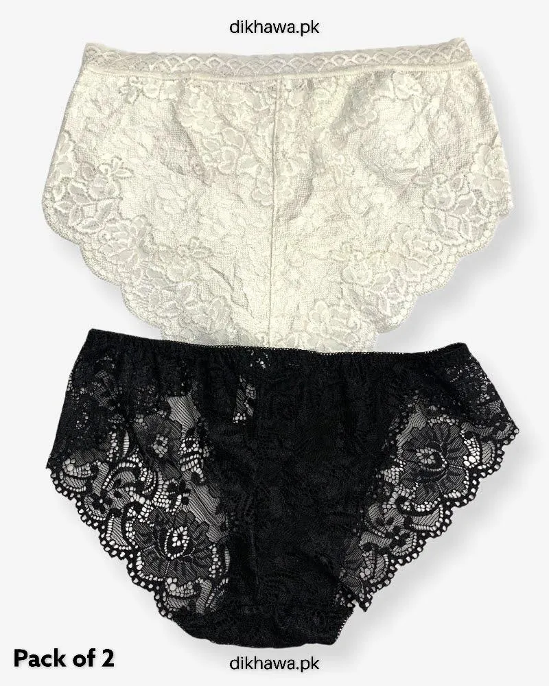 Pack of 2 Imported Stocklot Branded Net Panty Stretchable Net Panty 2021
