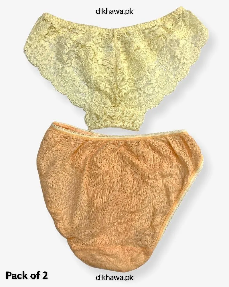Pack of 2 Imported Stocklot Branded Net Panty Stretchable Net Panty 2021